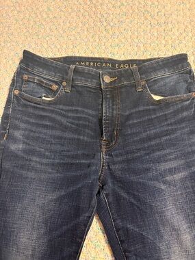 American Eagle Indigo Blue Straight-Leg Jeans